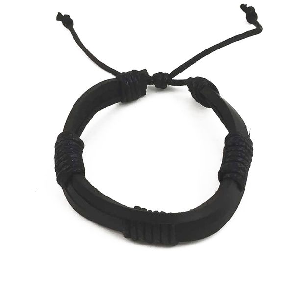 

men leather wristband bracelet multilayer bangle father's for day gift