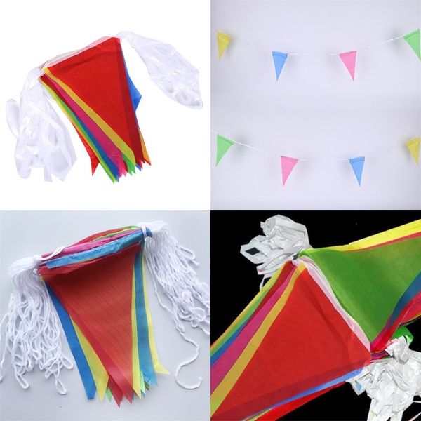 

polyester fiber flags triangle colorful banner bunting festival celebrations activity decoration fashion many size 8tt7 uu