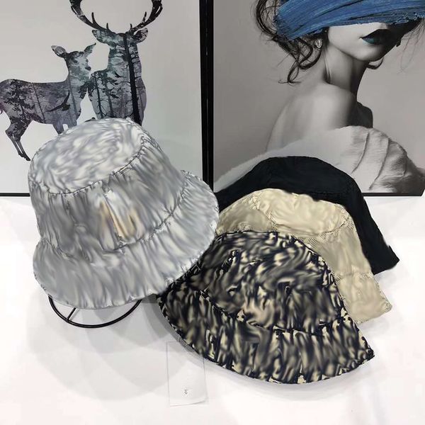 

designer hat 2021 high version fisherman's hat women's letter embroidery logo jacquard sunshade windbreak basin hat lh-pd3, Blue;gray