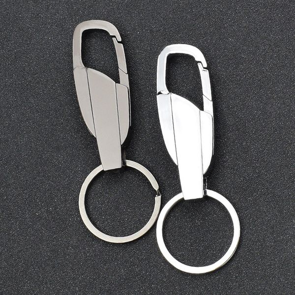 

gift key 2020 high-grade metal business chain mens design black and silver car keychain for sale