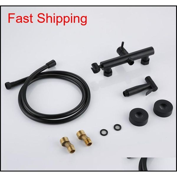 

brass matte black finish toilet portable bidet shower set with and cold water bidet mixe jllyug home003