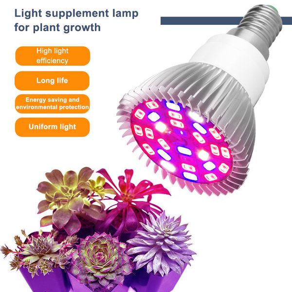 

seller phyto lamps full spectrum e27 led plant light grow lamp e14 led for plants 18w 28w fitolampy greenhouse tent bulbs wholesale