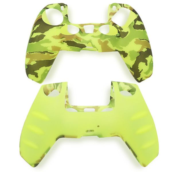 

2020 for ps5 controller gamepad silicone non-slip protective environmentally friendly silicone case camouflage ps5 protective cover