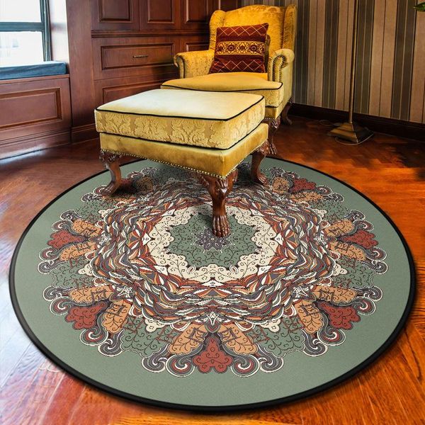 

carpets bohemian polyester non-slip floor carpet moder in living room round home decor entrance door mat large rugs