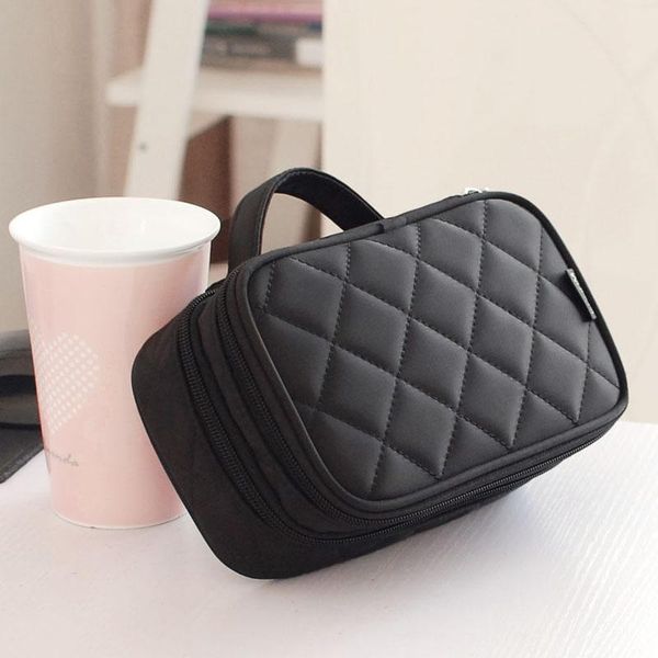 

with brush sandwich korean pocket bag compartment mirror makeup bag double volume type qsspn mukk