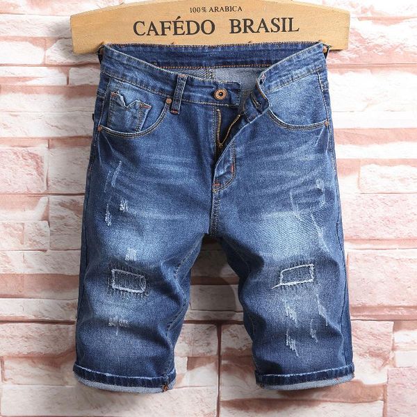 

color blue short solid denim jeans new 2021 sale