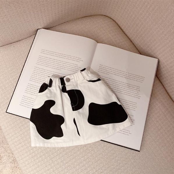 

2020 new girls denim skirt fashion spring girls skirts 1-6t po358 y200704