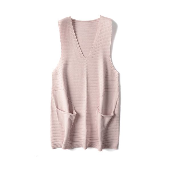 

2021 new chic autumn winter loose thick sleeveless pullovers women casual v-neck sweater vest female knit jumpers masp, White;black