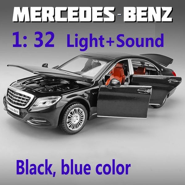 

alloy 1/32 maybach s600 diecast toy vehicles metal cars models mini toys mercedes cars track birthday gifts for kids children y200109
