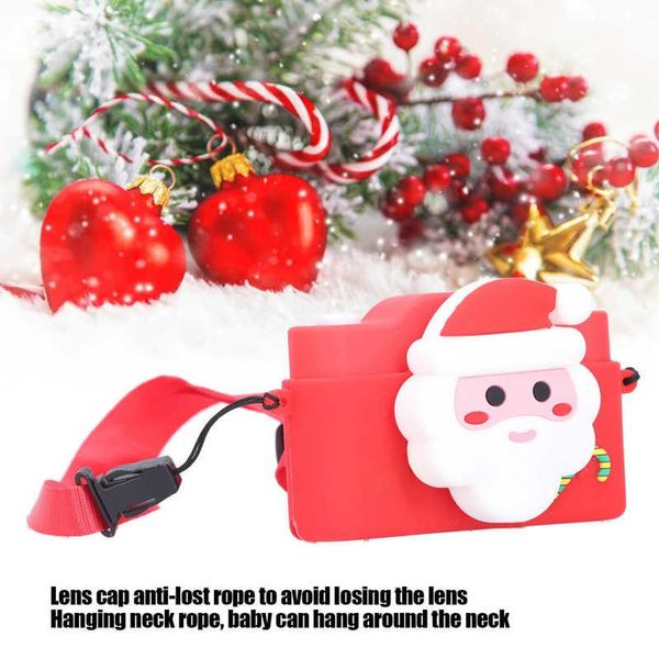 

kids camera santa claus video dual camera music cartoon usb rechargeable christmas gift