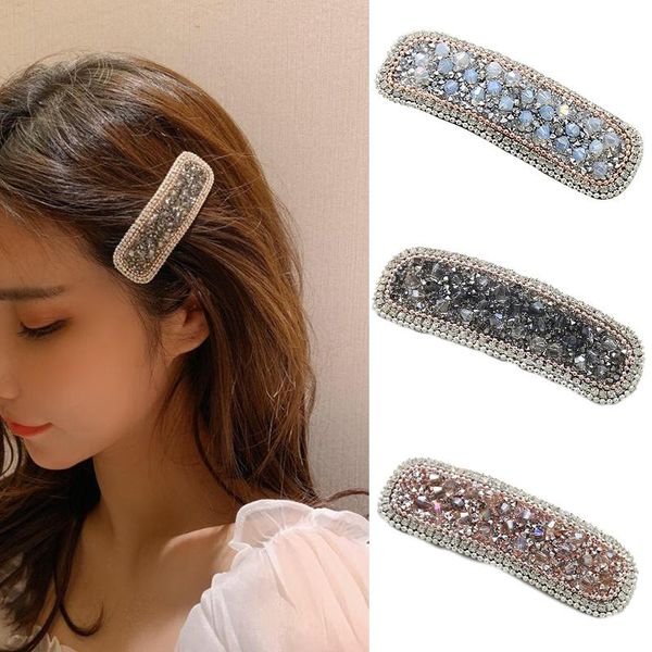 

hair clips & barrettes women hairpins jewelry accessories for girls fashion long water drop rectangle clip pins ornaments western clamp head, Golden;silver