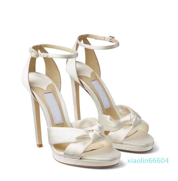 Top Brand Summer Platform Sandals Shoes Satin Two Tubular rap