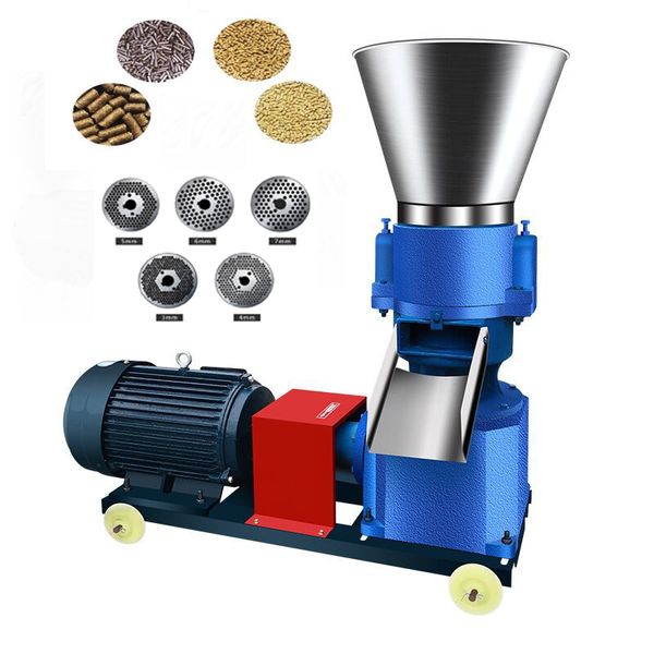 

electrical poultry chicken fish feed pellet making machine home use feed pellet machine / small feed pellet mill 220v/ 380v