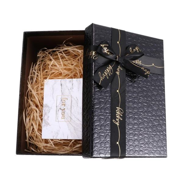 

gift wrap 1 set birthday box present wrapping container with bowknot