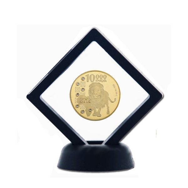 

rh gold plated mosaic african wildlife zambia lion commemorative coin challenge coins collectibles for business gifts f sqckhc new_dhbest