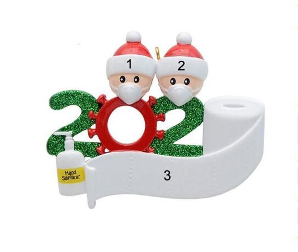 

party christmas decoration gift stock birthday us quarantine product personalized family of 1-7 ornament pandemic social