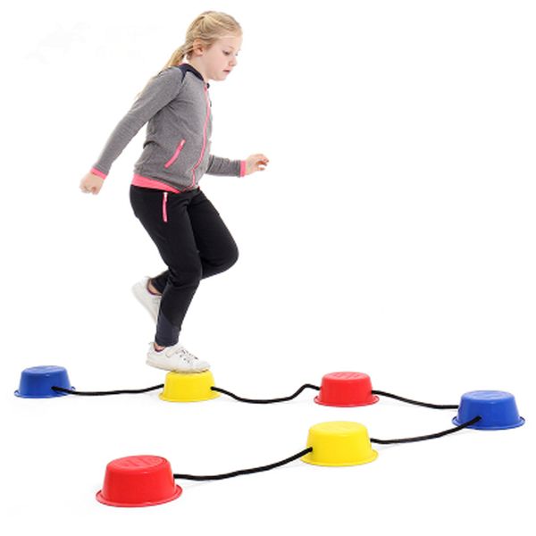 

6pcs/set stepping stones kids balance step bucket children toddler sensory play indoor outdoor toys sport game kids fitness toys q1214