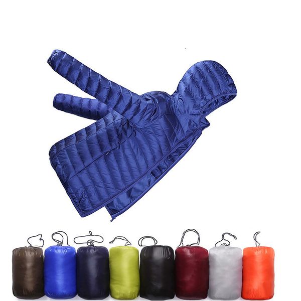 

autumn winter plus size 90% white duck coat men hooded ultra light down jackets male windproof warm parka s- 6xl mens cloth, Black