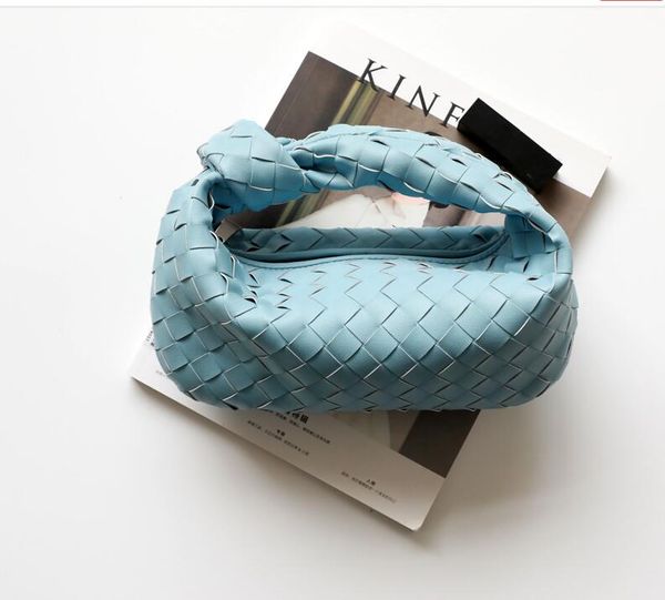 

hbp the cowhide leather knot bag weave real leather handmade sling bags large capacity shopper bags luxury designer totes