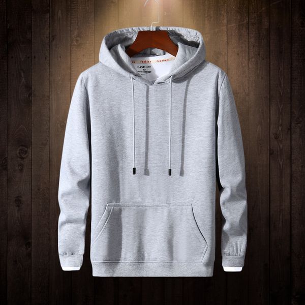 

autumn and winter increased size light board pullover hoodie casual hooded sweater youth coat hip hop fashion men's, Blue
