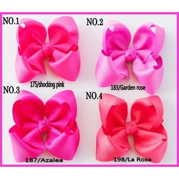 

shipping 45pcs 3.5 boutique bows clip character ribbon hair