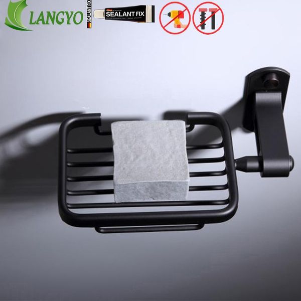 

langyo 55см матовый черный ванной полотенце вешалка аксессуары для ванной комнаты аксессуары для ванной комнаты перфорированные простота уст