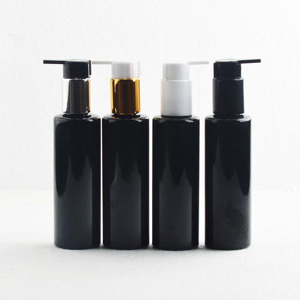 

storage bottles & jars 10pcs lotion bottle empty cosmetic packaging black pump beak head refillable plastic containers gold silver neck 100m