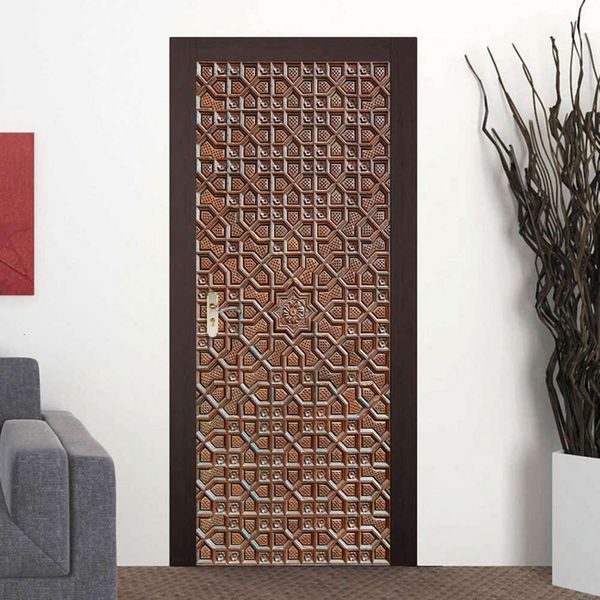 

imitation copper sticker bedroom kitchen bathroom door decorative painting waterproof and antifouling self adhive removable