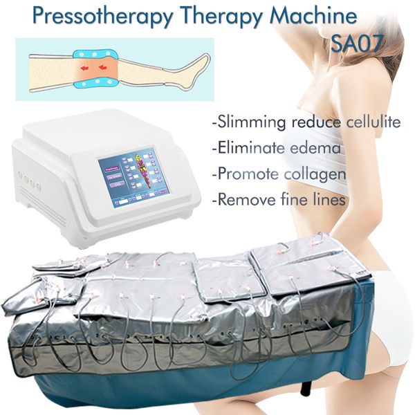 Portatile 3 in 1 pressoterapia macchina dimagrante pressione dell'aria con apparecchiatura di pressoterapia per massaggio linfodrenante a infrarossi