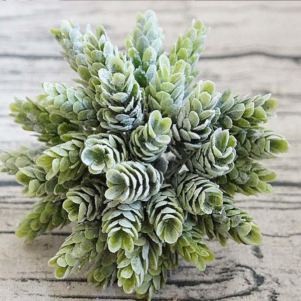 

30pcs 1 bundle simulation green plant artificial plastic flower for home table decorative wedding diy candy gift box f jlldvs