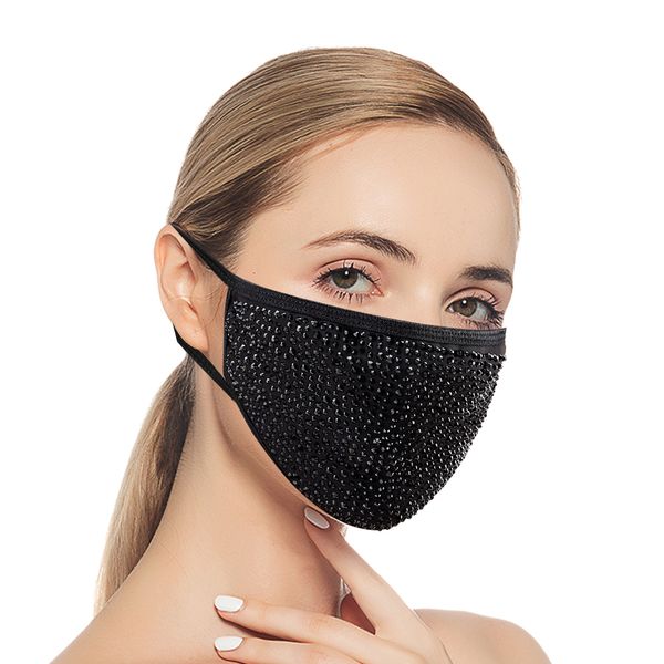 

bling black masquerade rhinestone для маски лицевая хрустальная маска и многоразовая мода моющиеся женщины сверкающие iwrfs diamond cfrav