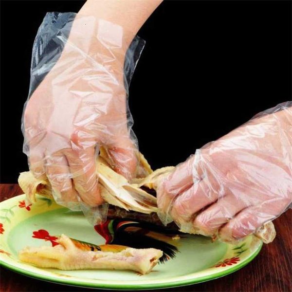 

factoryvip8kitchen plastic disposable 200pcs/set gloves for restaurant bbq eco-friendly fruit vegetable