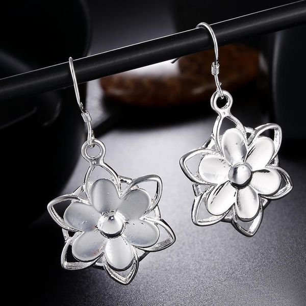 

promotion flower cute lady retro women silver color earrings charms cute nice fashion jewelry charms wedding le057 h jllgrh, Golden