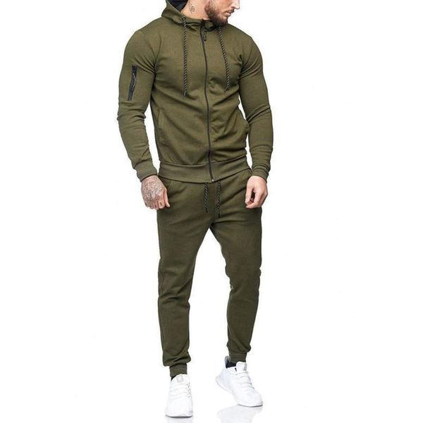 

2020 autumn / winter sportswear . slim fit sports cardigan zipper men's suit leisure, Gray