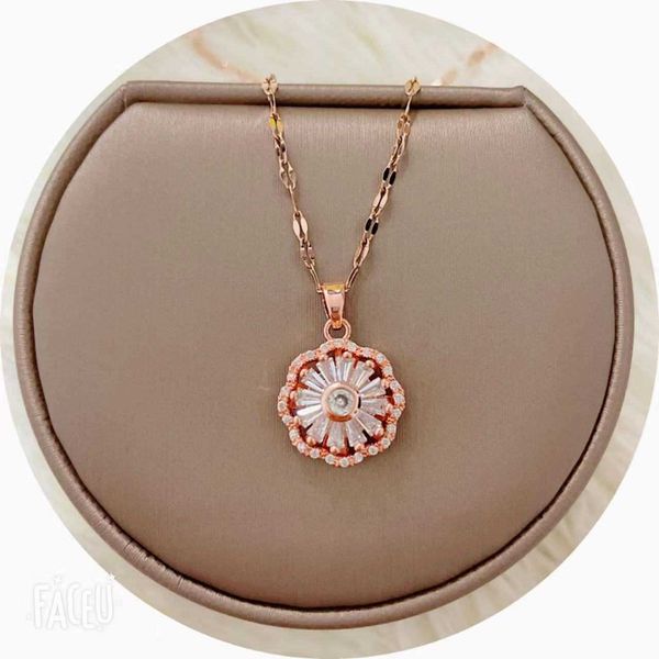 

slide four leaf clover chain necklace for women fine gold pendant dog tags jewelry silver stone rhinestone