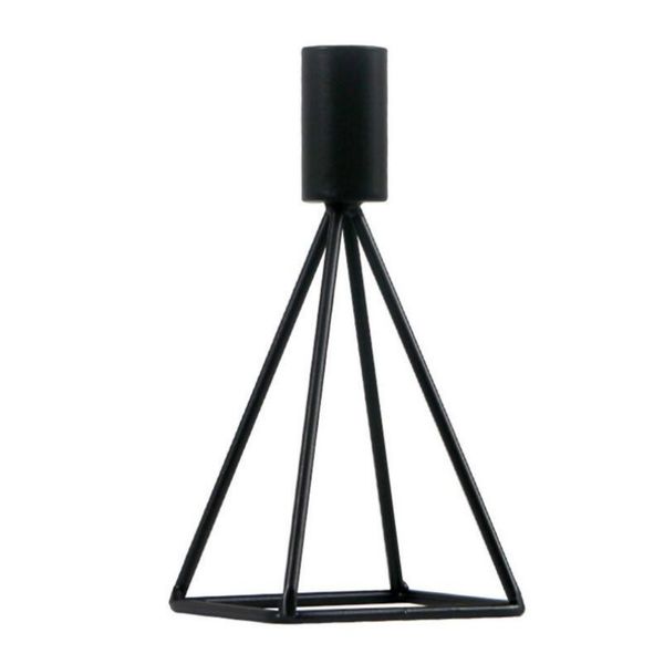 

creative geometric candlestick nordic style wrought iron candle holders home decoration metal crafts small tealight home ornaments