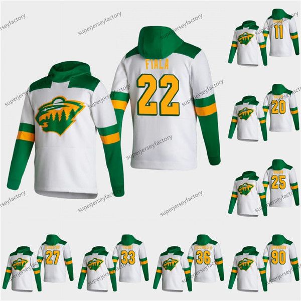 

minnesota wild 2021 reverse retro kirill kaprizov kevin fiala marco rossi dubnyk galchenyuk zach parise johansson ryan suter hoodie, Black;red