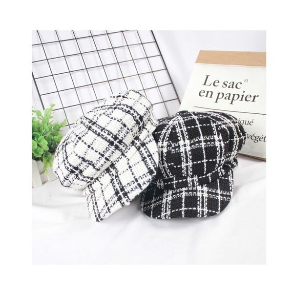 

berets 2021 fashion beret autumn and winter models all-match trendy youthful lively cute ladies hat sequins sunscreen c17, Blue;gray
