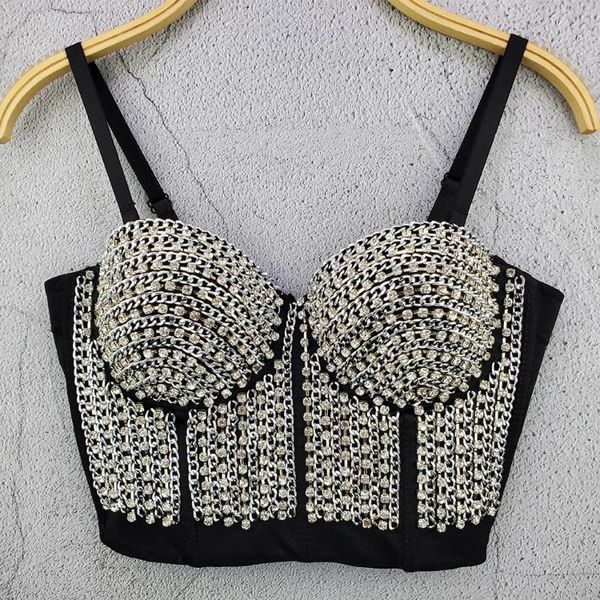 

women's tanks & camis adyce 2021 summer women spaghetti strap short sleeveless diamonds gold mini club celebrity party bodycon cro, White
