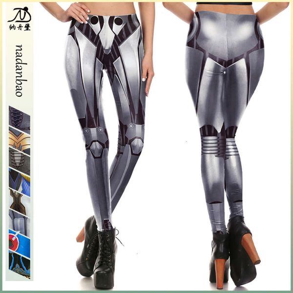 

new autumn 2020 and digital winter printing elastic tights women's fashion leggings, Black;white