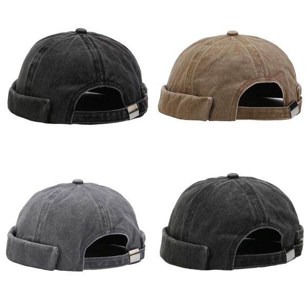 

vintage street dance hip hop hat adjustable brimless melon beanie cap for m89e, Blue;gray