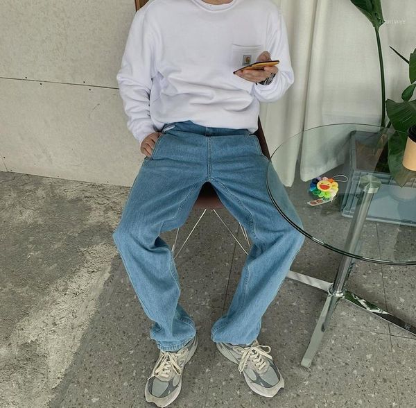 

adererror 20ss straight jeans oversize hip-hop high street ader jeans men women couple1, Blue