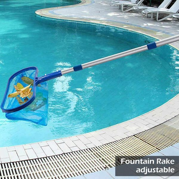 

pool cleaning net professional tool salvage net mesh pool skimmer leaf catcher cleaning tools swimming cleaner accessories1