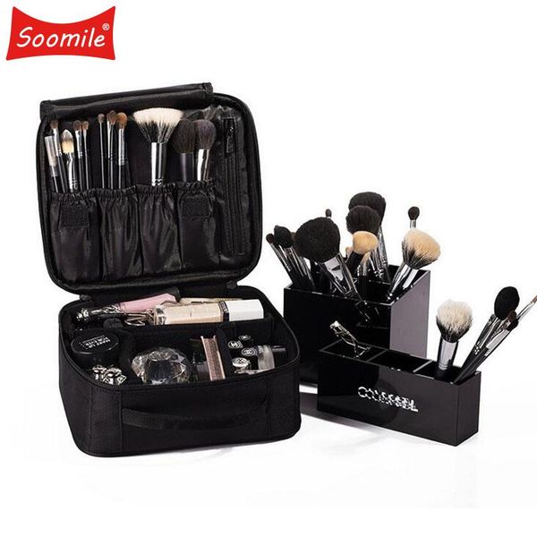 

soomile multilayer professional cosmetic case big capacity beauty makeup organizer women make up suitcase storage toiletries box