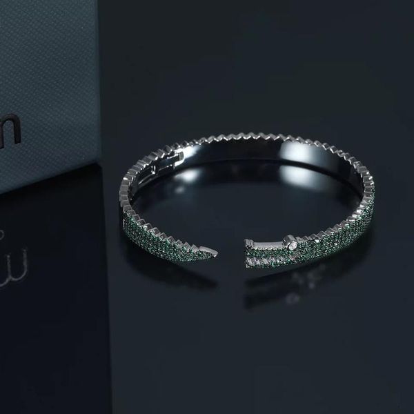 

crystal 2020 new fashion classic crocodile design green open original brand women bracelet gift