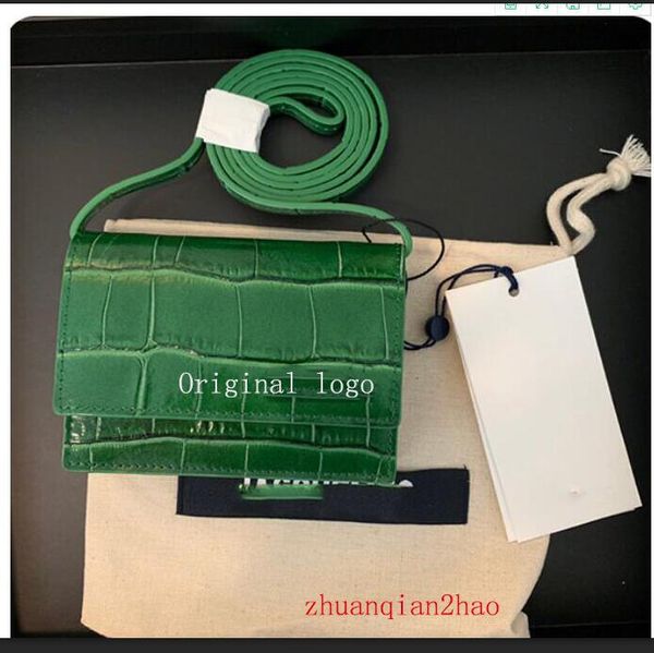 

2021-new niche design brand with Le Bello diagonal mini bag crocodile pattern single shoulder handbag wholesale purse zhuanqian2hao green