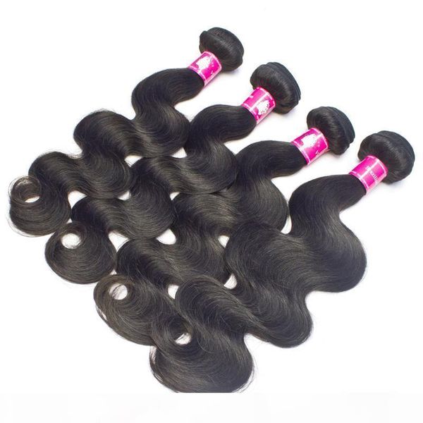 

factory wholesale price 10bundles lot virgin brazilian body wave hair weave 1b natural black human remy hair weft for black women forawme
