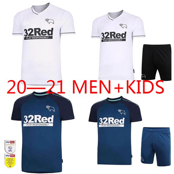 

2021 derby county soccer jersey # 9 waghorn # 19 martin 20 21 мужская футболка для футболки домашний домашний с коротким рукавом дерби футбо, Black;yellow
