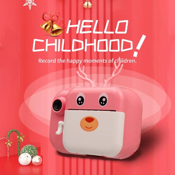 

digital cameras hd 1080p lens toys kids camera children instant print polaroid with thermal po paper birthday christmas gifts