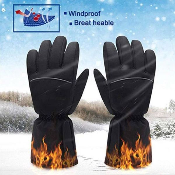 

heated motorcycle gloves usb rechargeable electric skiing motorcycle gloves waterproof heated cycling heating l2y3